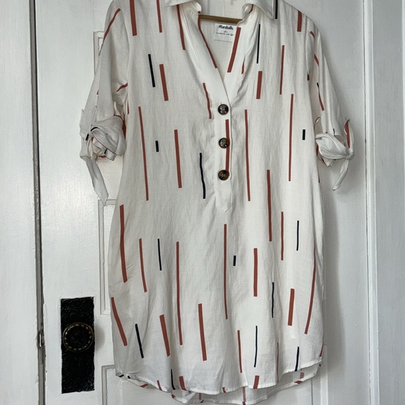 LUSH COLLARED POPOVER SHIRT DRESS - Picture 3 of 9